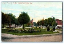 1909 Scenic View Fountain Square Chestertown Maryland MD Vintage Posted Postcard picture
