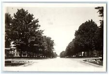 1914 View Of Washington Street Vinton Iowa IA RPPC Photo Posted Antique Postcard picture