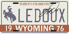 Chris Ledoux Wyoming Cowboy 1976 License plate with signature picture