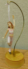 Vintage 2003 Enesco All About Dance 112378 Brunette Jazz Girl Hanging Ornament picture