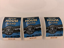 starbucks RARE collectible Original decaf House Blend sticker lot of 3 picture