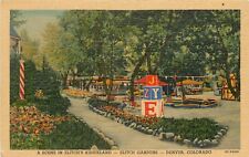 c1940s Elitch Gardens Amusement Park - Kiddieland, Denver, Colorado Postcard picture