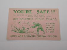 1911 BASEBALL CHURCH TRADE POST CARD STANDARD PUB. CO CINCINNATI ~ UNUSED picture