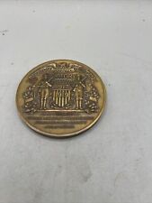 Vtg. RARE WW I 1917-1919 HEROES VICTORY BRONZE MEDALLION/MEDAL ORANGE COUNTY,CA picture