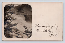 c1906 RPPC RFL & W Co's Power Station Rumford Falls Mass MA Real Photo Postcard picture