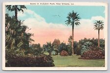 Postcard Audubon Park New Orleans LA c1924 Linen picture