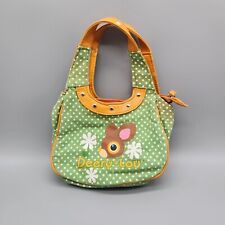 Deery-Lou Sanrio Bag Purse Small Green White Polka Dots Deer Adorable HTF *READ picture