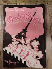Frank Sennes' Moulin Rouge The Playgoer Hollywood Magazine 1950s Souvenir picture