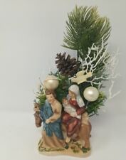 Nativity Scene Christmas Planter Box Rare Vintage Relpo Japan picture