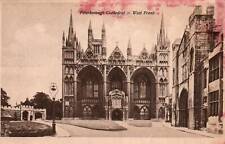 Peterborough England UK Peterborough Cathedral West Front Vintage Postcard  picture