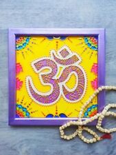 Om symbol Mandala Meditation Spiritual Sacred geometry AUM painting Yoga Gift picture