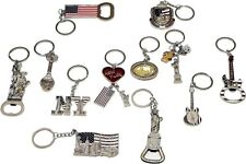12 Pack New York City Metal Keychains NYC KeyRing Souvenir Gift 5pc BottleOpener picture