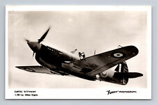 RPPC RAF Curtiss Kittyhawk P-40D Fighter Aircraft FLIGHT Photograph Postcard picture