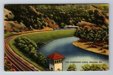Reading PA-Pennsylvania, The Horseshoe Curve, Antique Vintage Souvenir Postcard picture