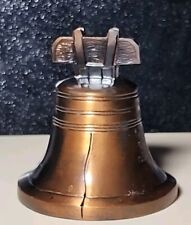 Rare Vintage Liberty Bell Coin Bank Cast Metal picture