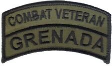 Operation Urgent Fury - Grenada Embroidered OD Tab - US Ranger, US 82nd Airborne picture