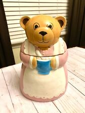Vintage Momma Bear with Apron Biscuit/Cookie Jar Japan Rare Cookie Jar picture