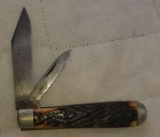 Vintage Winchester 2952 Folding Pocket Jack Knife Bone Handle Rare picture