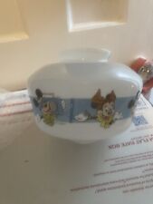 Vintage 1989 Disney Ceiling Fan Light Cover Globe Mickey & Minnie Mouse Glass picture