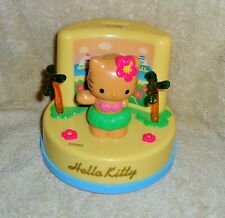 Rare HELLO KITTY Hawaiian Lights & Sound Electronic Coin Bank Dancing Kitty Vtg picture
