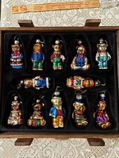 2002 Thomas Pacconi Classic Set of 12 Bears Christmas Ornaments w/Box 3” Nice picture