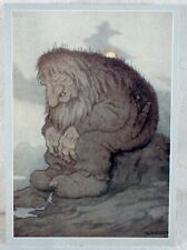 Postcard Th. Kittelsen (1857-1914) The Troll Wondering about his Age picture