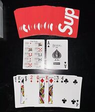 2009 Bicycle Supreme Playing Cards - Red RARE FW09 Box Logo Playing Cards picture
