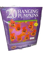 Vintage 20 Halloween Hanging Pumpkins Indoor~Outdoor Decoration picture