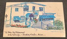 Boothbay Harbor, ME Vintage Postcard The Blue Ship Restaurant picture