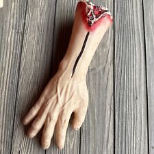 Vintage Halloween Blow Mold Severed Arm Hand Spooky Haunted Prop 14” Right picture