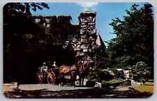 East Entrance Lake Mohonk Mountain House Lake NY New York Postcard PM Cancel WOB picture