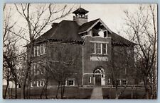 Tyler Minnesota MN Postcard RPPC Photo Public School Campus Building 1911 Posted picture