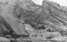 Colorado Red Rocks 1940s RPPC Photo Postcard Pueblo Gateway Park 21-14346 picture