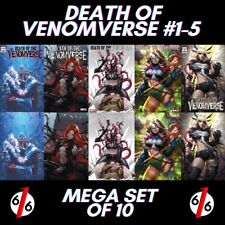 🔥🕷 DEATH OF THE VENOMVERSE 1-5 MEGA Variant Trade Dress & Virgin Set Of 10 picture