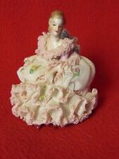 Muller Volkstedt Irish Dresden Porcelain Victorian Lady - Mid 20th Century picture