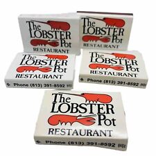 The Lobster Pot Reddington Shores FL Lot of 5 Unstruck Matchbox Matches Vintage picture