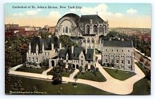 Postcard Cathedral St. John's Divine Church New York City NY picture