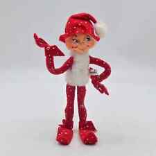 2007 Annalee Christmas Red Snowflake Elf Figure picture