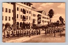 Coral Gable FL-Florida, University of Miami, Army Cadets Vintage c1943 Postcard picture
