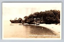 Bad Axe MI-Michigan, RPPC, Pointe Aux Barques, Lake Huron Vintage c1944 Postcard picture