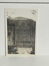 Postcard RPPC Tablet at Grave of John Brown Abolitionist Cemetery A65 picture
