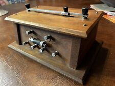 Homebrew 1920's Crystal Radio in Nice Wood Case w/Unusual Detector - NO RESERVE picture