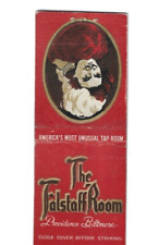 The Falstaff Room Providence Biltmore Matchbook Cover picture