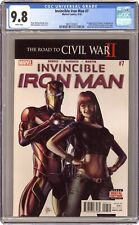 Invincible Iron Man #7A Deodato CGC 9.8 2016 3810732022 1st cameo Riri Williams picture