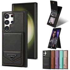 Stand Leather Card Wallet Phone Case For Samsung S20 S21 S22 S23 A53 A54 A13 picture