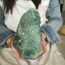 4.95LB Natural Green Fluorite Sheet Crystal Mineral Specimen Repair 2250g picture