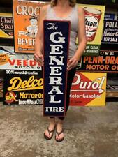 Antique Vintage Old Style Metal Sign General Tires Made in USA picture