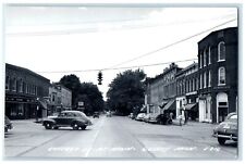 Quincy Michigan MI RPPC Photo Postcard Chicago Street Main Exterior View c1940 picture