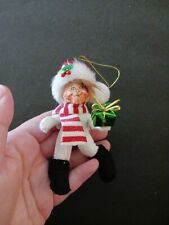 ⭐️ Rare Annalee 2011 Shimmermint Gift Kid Christmas Ornament 3