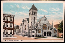 Vintage Postcard 1923 M.E. Church, Pottsville, PA picture